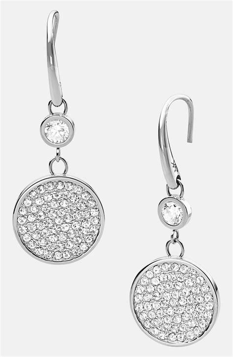 michael kors earring set|michael kors silver drop earrings.